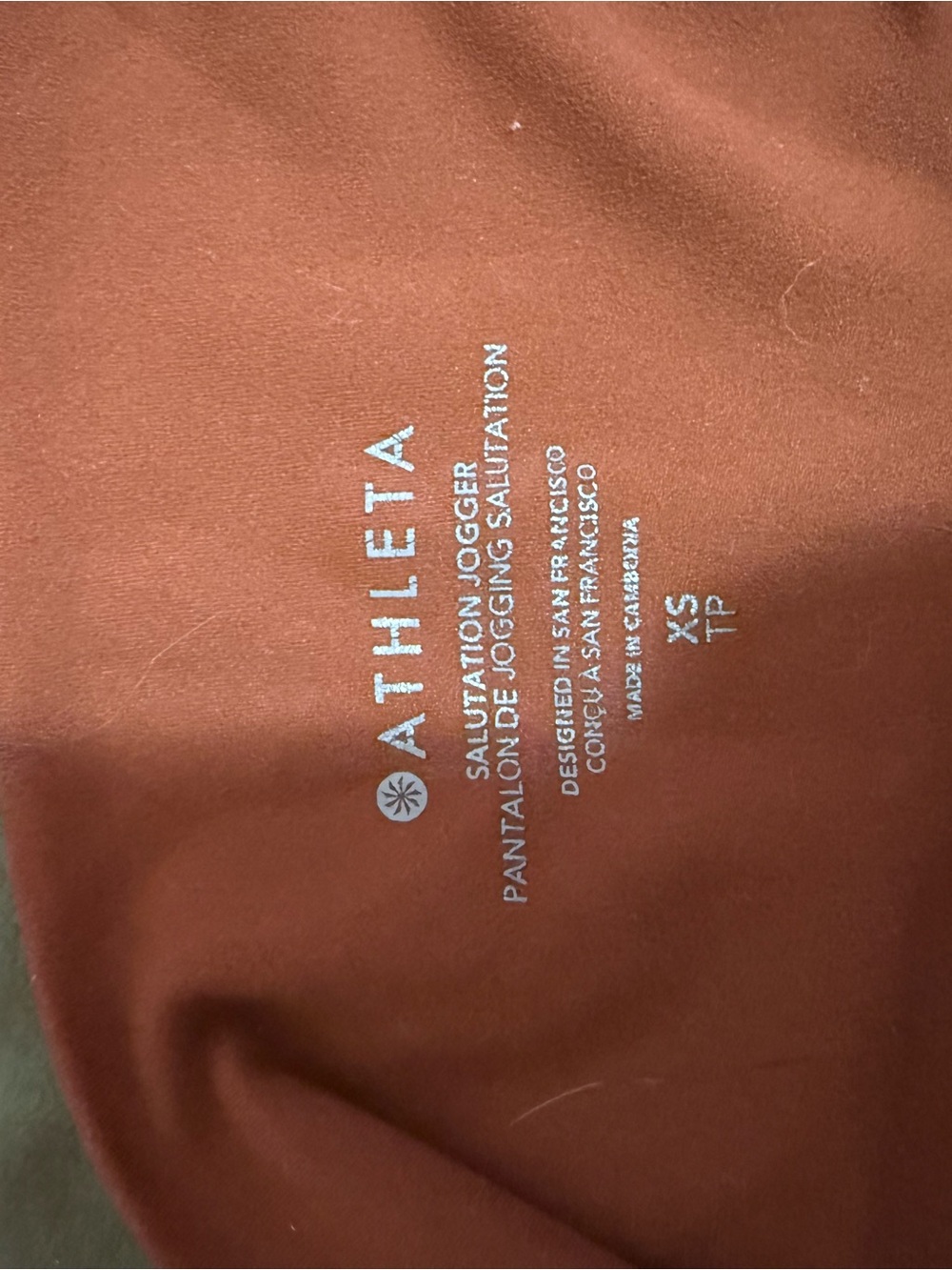 Burnt Orange Joggers View 2
